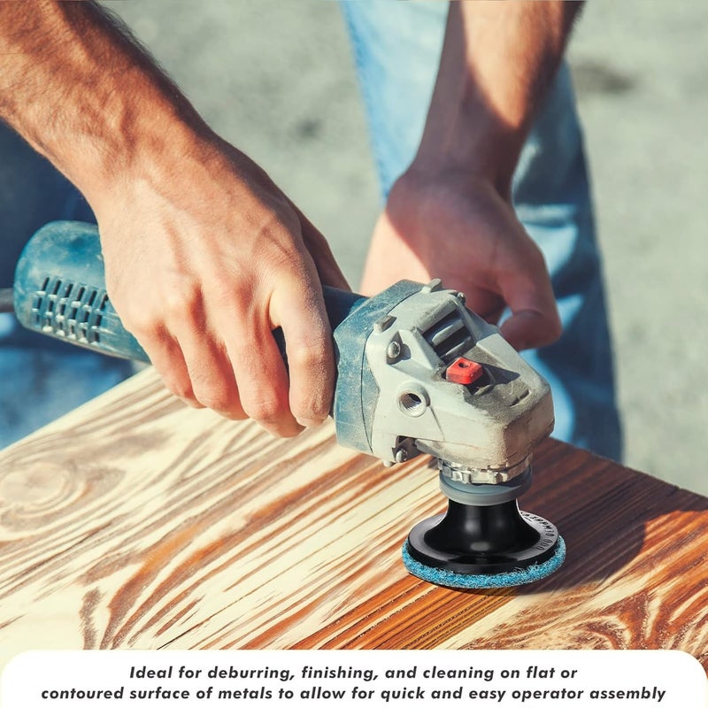 Macarrie 150 Pcs 2 Inch Surface Conditioning Sanding Discs Quick Change Fine Medium Coarse Sanding Pads Die Grinder Accessories for Surface Strip Grind Polish Burr Finish(Aluminum Oxide) - Image 5